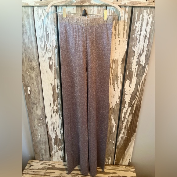 Cobblestone Living pink silver shiny pants size small NWT - Picture 4 of 5